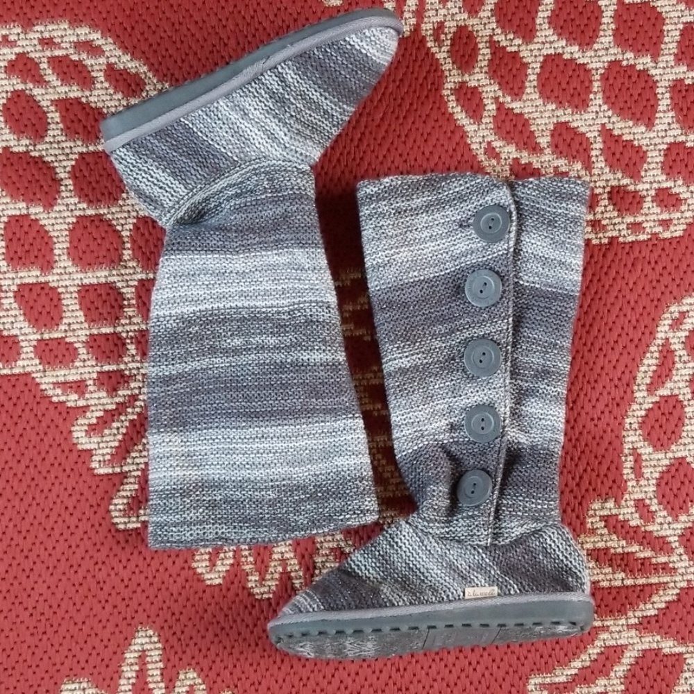 Muk Luks Sweater Boots - Picture 3 of 8